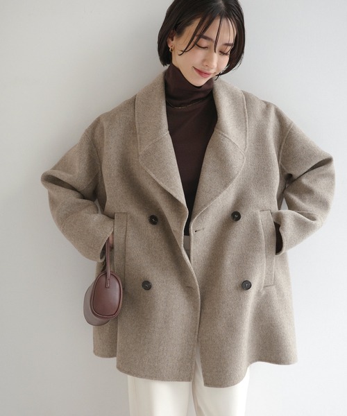 evernavy ピーコート pコート 「新色追加」ウールリバーPコート