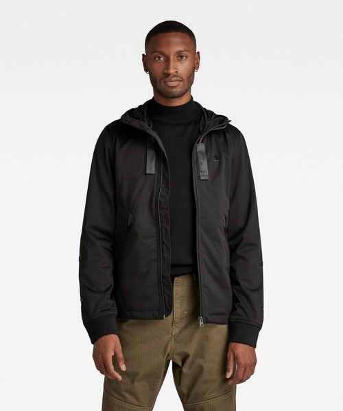 G-STAR RAW ナイロンジャケット BATT HOODED SOFTSHELL JACKET/防水撥