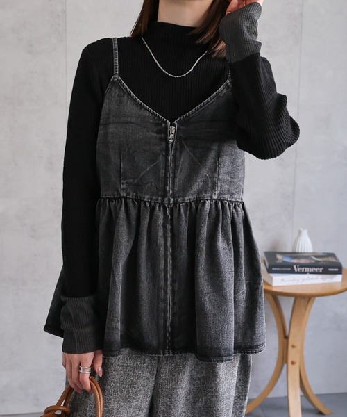 sakishimatokyo キャミソール 「選べるサイズ」デニムビスチェ