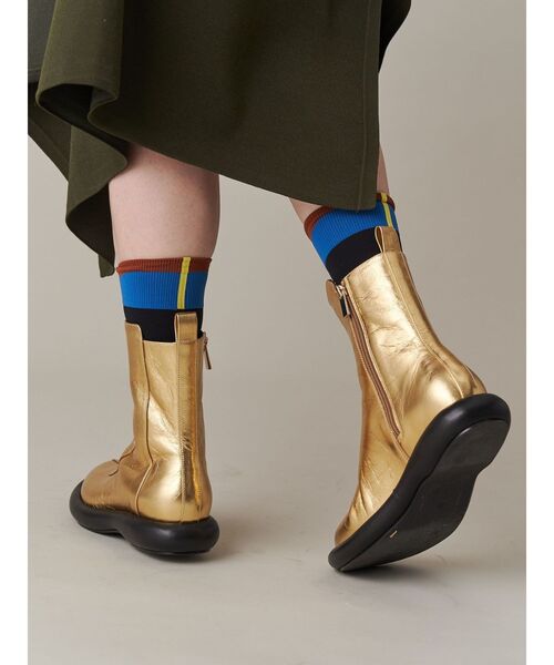 UN3D.（アンスリード） ブーツ ROUND LOW HEEL BOOTS / ラウンドロウ