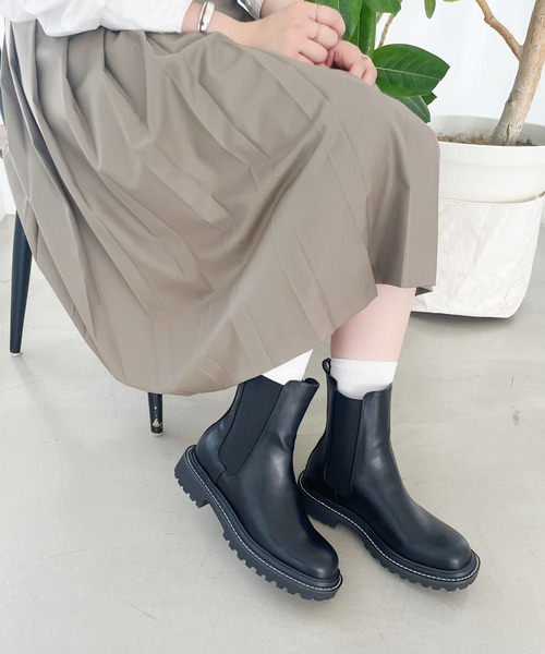 ORiental TRaffic（オリエンタルトラフィック） ブーツ 厚底 スクエア