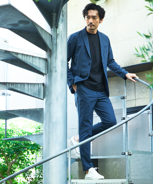 ABAHOUSE GRAY セットアップ 「上下2点セット」SOLOTEX マルチ