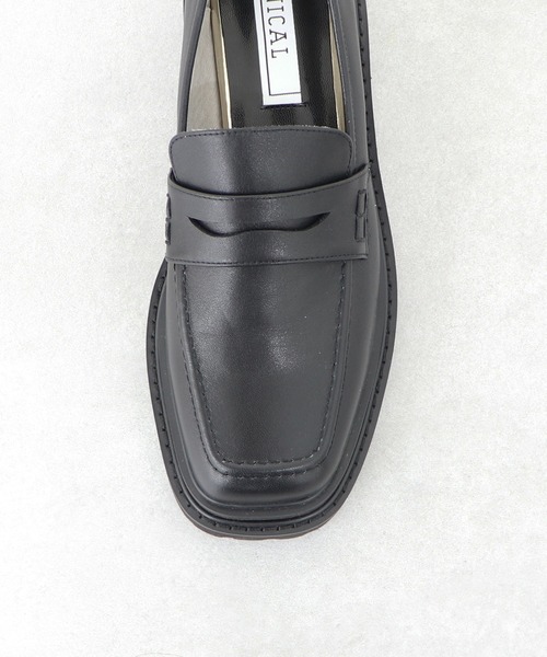 NICAL ローファー 「本革」「NICAL」ボリューム厚底レザーローファー