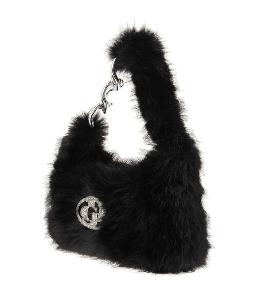 GYDA（ジェイダ） ハンドバッグ GDラインストーンバックルECO FUR BAG