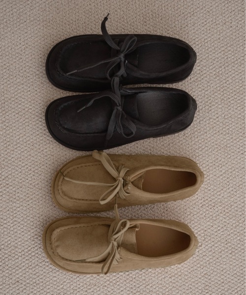 lawgy（ラウジー） デッキシューズ モカシン stitch moccasin flat