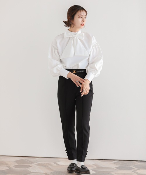 Fit more（フィットモア） ブラウス シャツ リボンタイボリューム