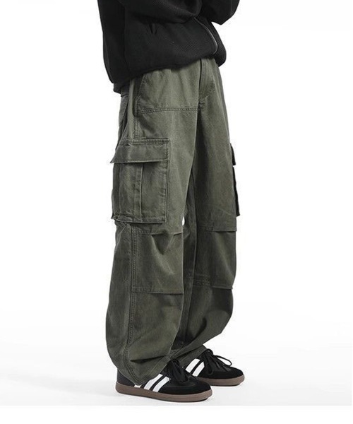 NEW GENTLEMAN カーゴパンツ ラングレー ワイドストレート カーゴ