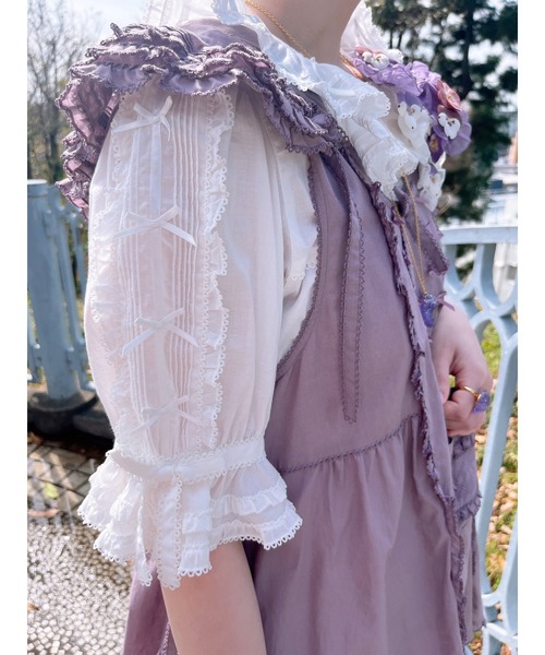 PINK HOUSE（ピンクハウス） ブラウス シャツ ローンフリルブラウス