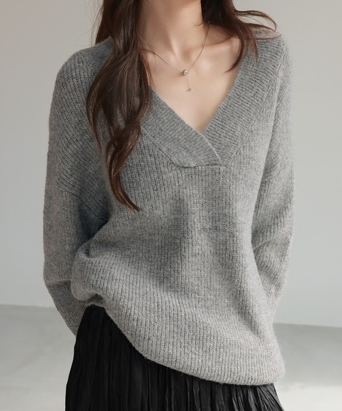 ニット セーター Vネックニットセーター レディース : ZOZOTOWN Yahoo