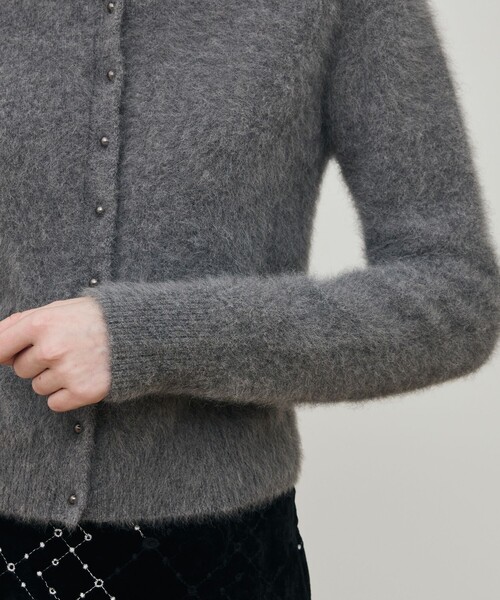 DES PRES（デプレ） カーディガン フォックスカシミヤ クルーネック