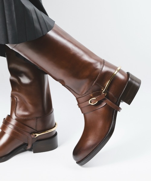 SARTORE（サルトル） ブーツ 金具デザインロングブーツ/SR4019