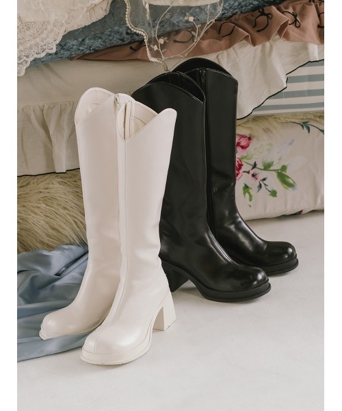 Darich（ダーリッチ） ブーツ Vカットロングブーツ レディース