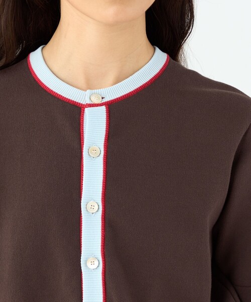 MACPHEE（マカフィー） カーディガン ドライコットン ハーフスリーブ