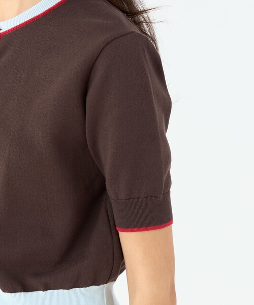 MACPHEE（マカフィー） カーディガン ドライコットン ハーフスリーブ