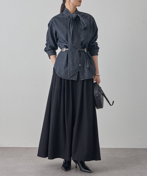Loungedress（ラウンジドレス） ブラウス シャツ デニムボウタイ