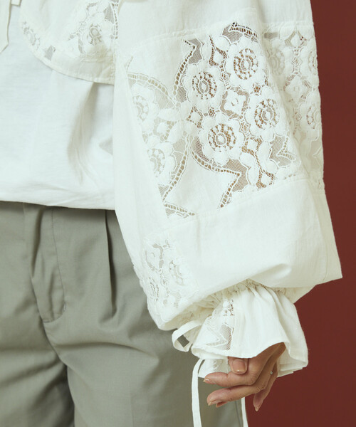 Freada（フリーダ） ブラウス シャツ 2WAYレースボレロ ＆ チャップス