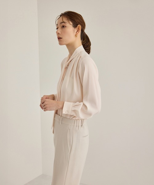 ROPE'（ロペ） ブラウス シャツ 「洗える」ボウタイブラウス「春服