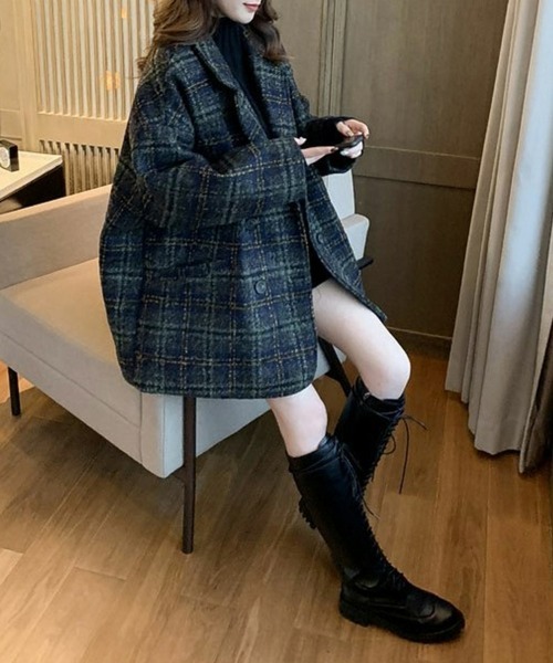 SEU ジャケット テーラードジャケット レトロな主役級アイテム 起毛