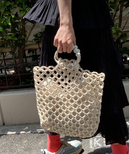 ハンドバッグ ビーズ編みハンドバッグ 夏 : ZOZOTOWN Yahoo!店 - 通販