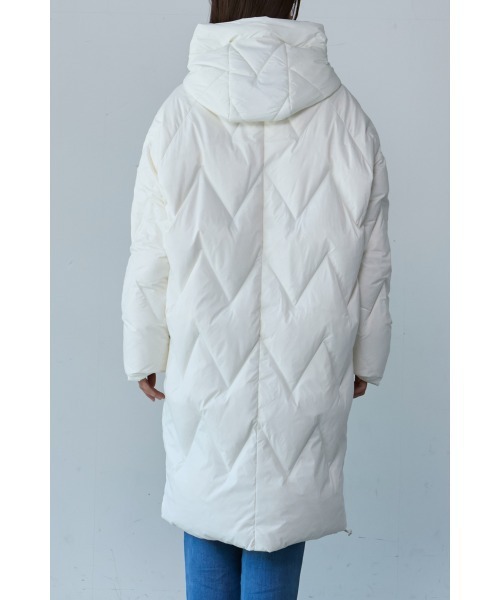 Miss Arrivo ダウンコート ダウンジャケット フード付きダイヤ