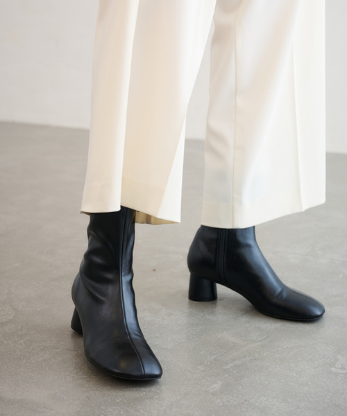 LE TALON（ル タロン） ブーツ 「追加」4.5cmオブリークショートブーツ