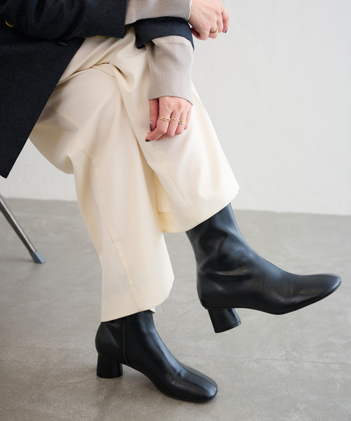 LE TALON（ル タロン） ブーツ 「追加」4.5cmオブリークショートブーツ