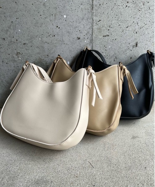 ショルダーバッグ バッグ 2way ハーフムーンバッグ レディース