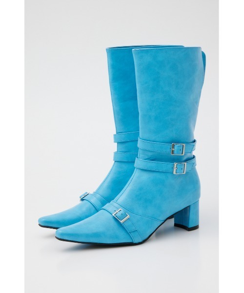 LAGUA GEM（ラグアジェム） ブーツ SQUARE TOE BELT ブーツ レディース