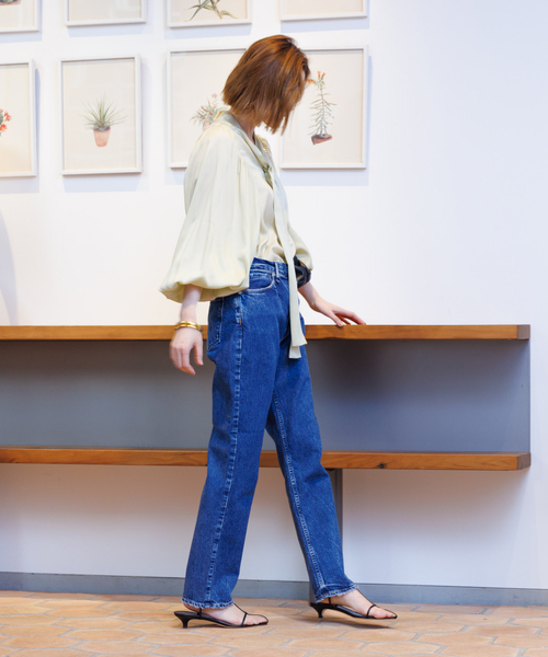 Rouge vif（ルージュ ヴィフ） ブラウス シャツ とろみ素材ギャザー