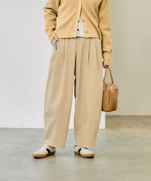 GLOBAL WORK（グローバルワーク） パンツ イージーケアチノコクーン