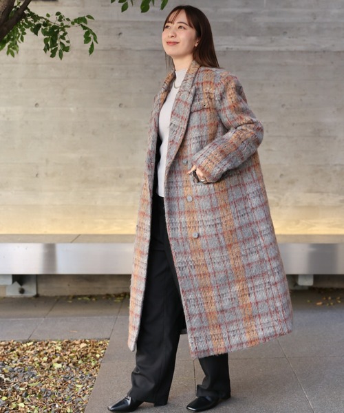 CREARE -LINO- コート チェスターコート 「レディース商品」チェック柄