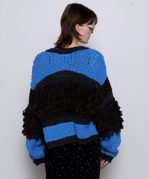 MAISON SPECIAL（メゾンスペシャル） カーディガン Multi Fringe