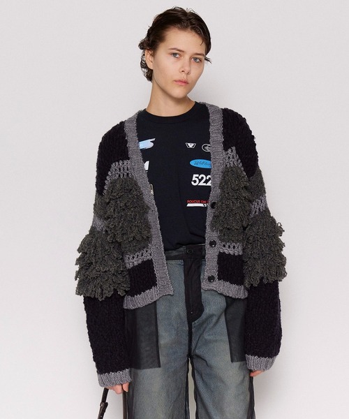MAISON SPECIAL（メゾンスペシャル） カーディガン Multi Fringe
