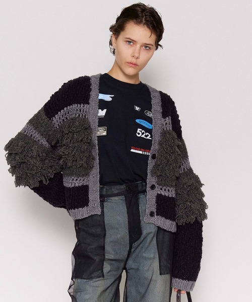MAISON SPECIAL（メゾンスペシャル） カーディガン Multi Fringe