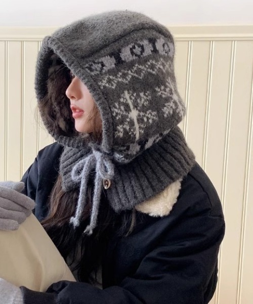ニット帽 ニットキャップ ノルディックフードウォーマー/バラクラバ