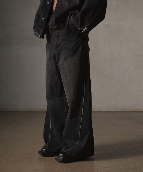 GRANCY ジーンズ 「GRANCY」ZipDesign Buggy DenimPants / ジップ