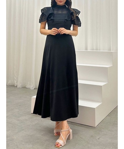 MERCURYDUO（マーキュリーデュオ） ワンピース シアーチェックラッフル