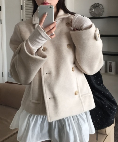 OPAQUE.CLIP（オペークドットクリップ） ピーコート 40 ベージュ