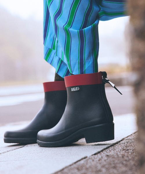 AIGLE（エーグル） ブーツ 防水 撥水 ミリカ ボッティロン ヒール付き
