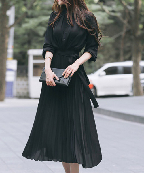 Girly Doll（ガーリードール） ワンピース ウエストリボン プリーツ