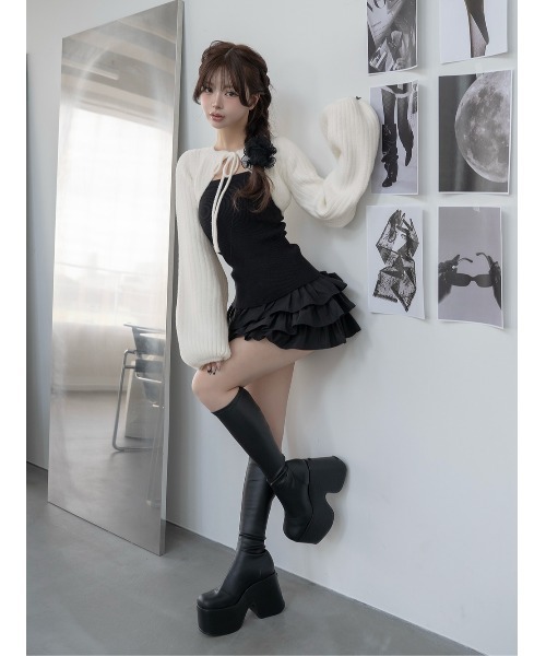 Darich（ダーリッチ） ブーツ ウルトラストレッチウェッジロングブーツ