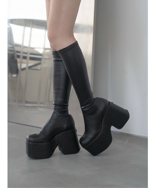 Darich（ダーリッチ） ブーツ ウルトラストレッチウェッジロングブーツ