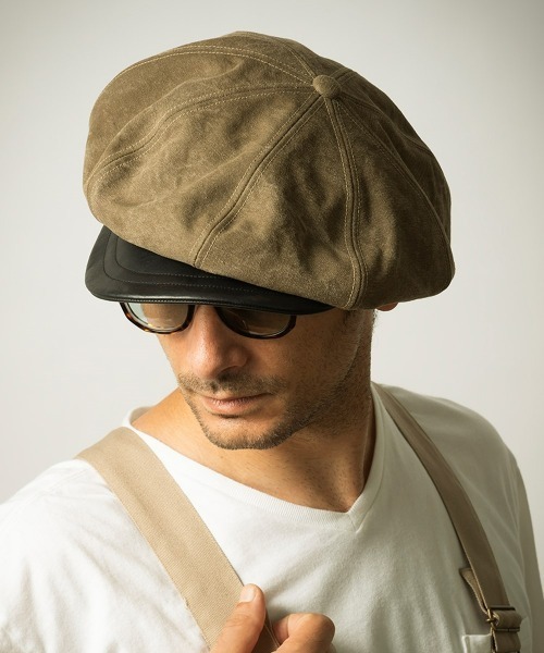 Mr.FATMAN 帽子 キャスケット 「VASCO × JOHNNY OX LEATHER CASQUETTE