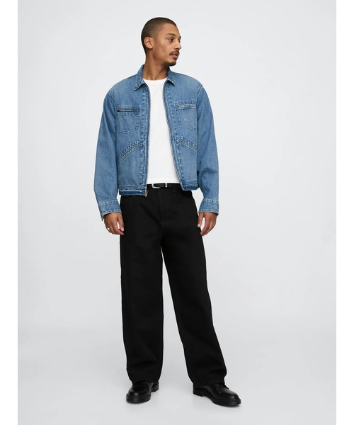 GAP（ギャップ） ジーンズ スーパーバギーデニム ブラック メンズ