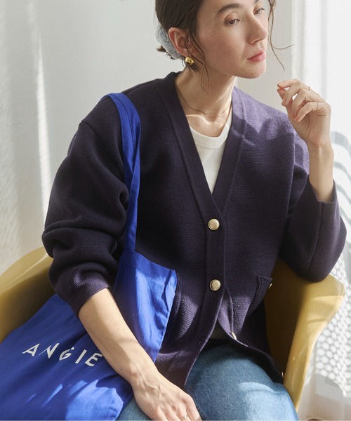 ANGIE カーディガン 「オケージョン対応 / セレモニー対応」金ボタン
