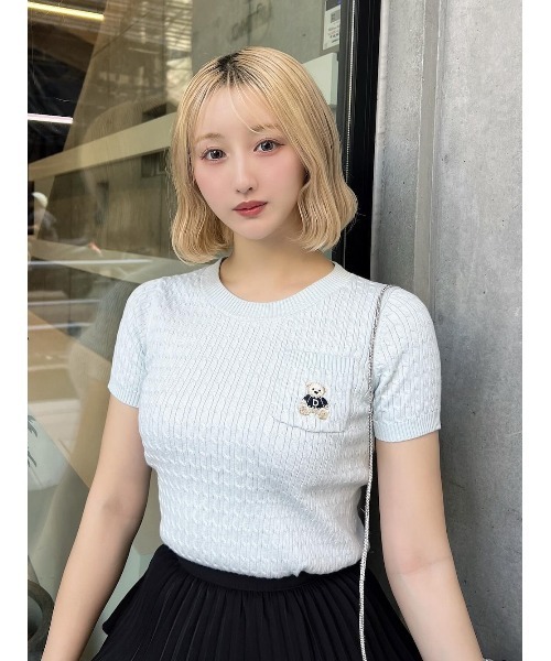 Darich（ダーリッチ） ニット セーター Dベアケーブルニットトップス