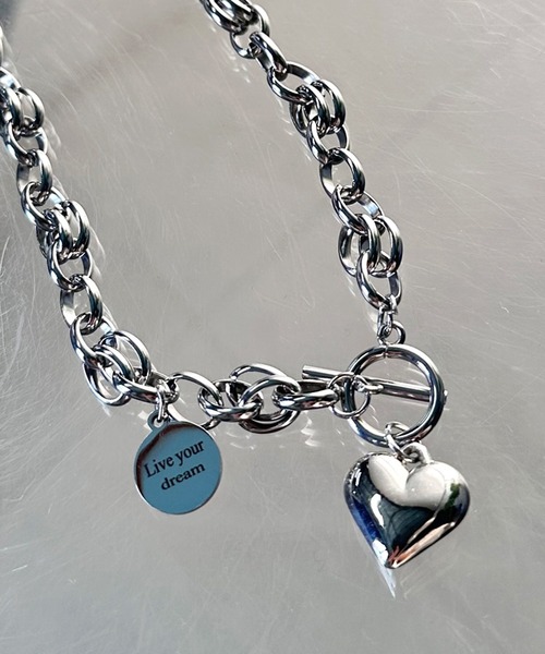 non-hedge（ノンヘッジ） ネックレス ハートモチーフチェーン