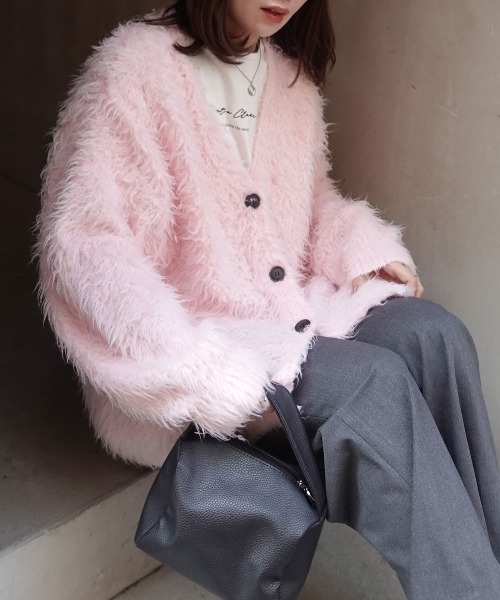 CORNERS（コーナーズ） カーディガン モンスターシャギーニット