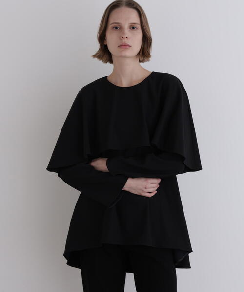 LE PHIL（ル フィル） ブラウス シャツ 起毛2WAYツイルブラウス