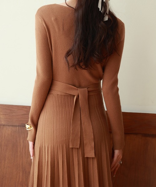 SAISON DE PAPILLON（セゾンドパピヨン） ワンピース レイヤード風